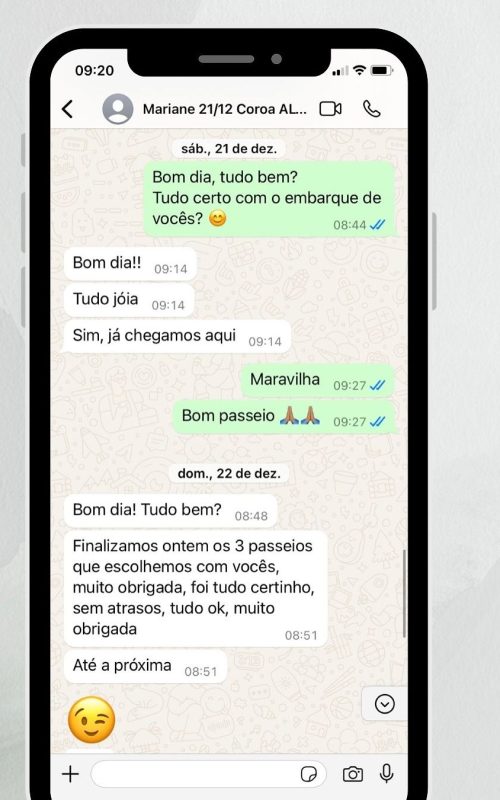 feedback de passeios duas em porto seguro 2